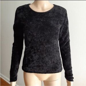 Jac+Jack Black Long Sleeve Crew Neck Sweater Size S